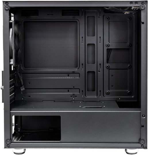 Evolveo M4 Gaming Midi Tower Κουτί Υπολογιστή με Πλαϊνό Παράθυρο Μαύρο