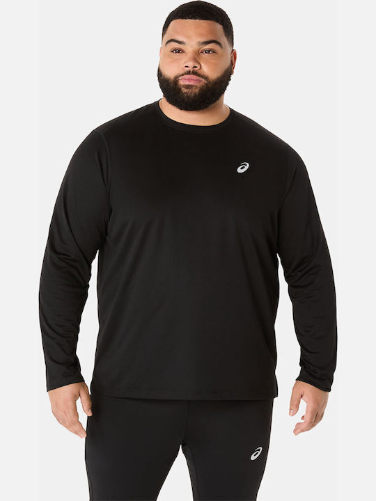 Core Sportliche Langarm Herrenbluse Schwarz