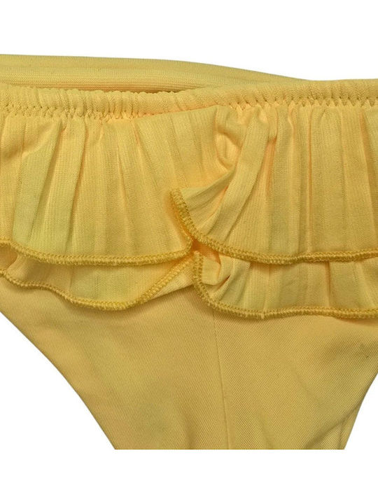 Solids Bikini Brazil με Κορδονάκια Κίτρινο