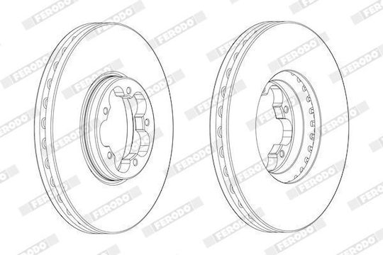 Ferodo Brake Disc Ddf2470-1