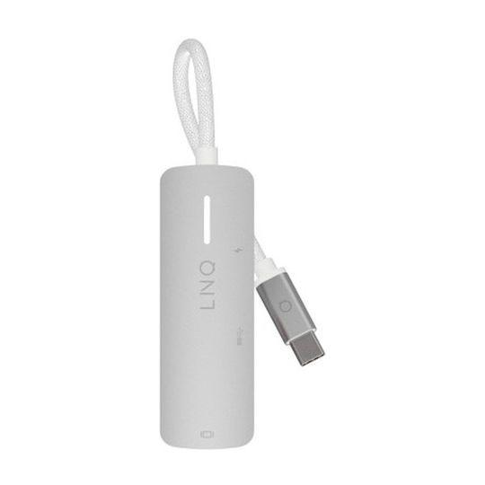 LinQ 3in1 USB-C Docking Station mit HDMI 4K PD Ethernet Weiß