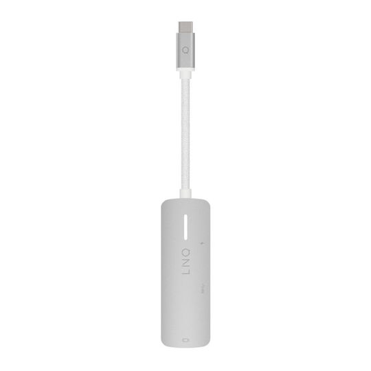 LinQ 3in1 USB-C Docking Station mit HDMI 4K PD Ethernet Weiß