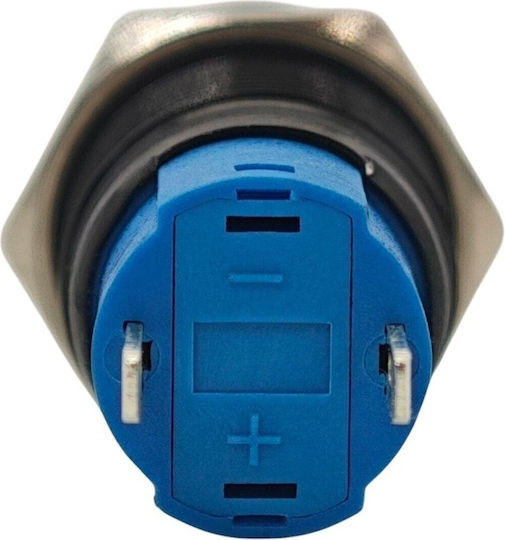On Off Switch 12mm Black Push Button