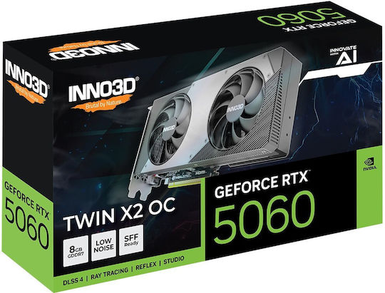 Inno 3D GeForce RTX 5060 8GB GDDR7 TWIN X2 OC Κάρτα Γραφικών