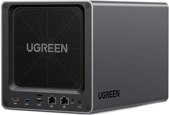 Ugreen DXP4800 Plus NAS Tower με 4 θέσεις για HDD/SSD και 2 θύρες Ethernet