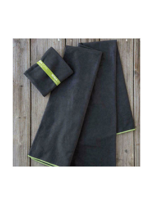 Nima Riva Microfiber Black Gym Towel 50x90cm