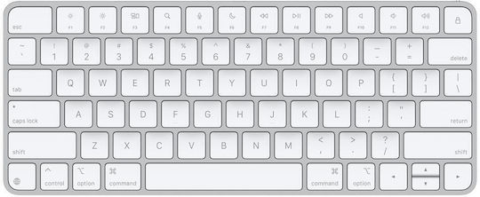 Apple Magic Безжична Bluetooth Клавиатура Английски (Великобритания) Съвместима с Mac Устройства Бяла