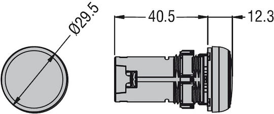 Lovato Electric LED Ενδεικτική Λυχνία 230V Κόκκινο 1τμχ LPMLM4