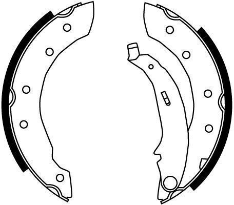Trw Gs8729 Brake Shoe Set