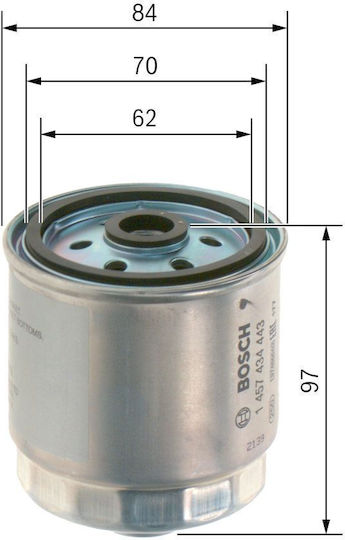 Bosch Fuel Filter 1 457 434 443