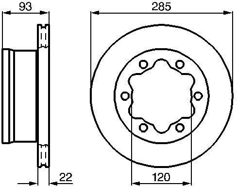 Bosch Bremsscheibe 0 986 479 B38