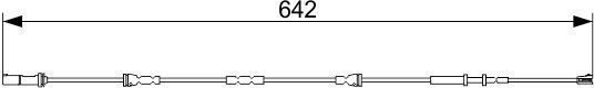 Warning Sensor Brake Pad Wear Bosch 1 987 473 544