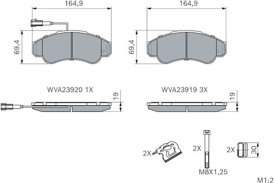 Bosch Brake Pad Set Disc Brake 0 986 424 769