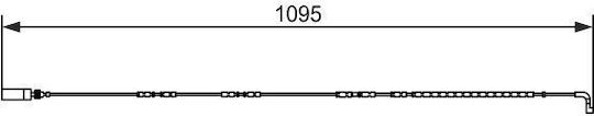 Warnsensor Bremsbelag Verschleiß Bosch 1 987 473 069