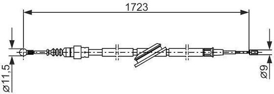 Cable Parking Brake Bosch 1 987 477 686