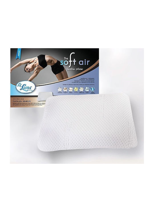 La Luna Soft Air Flexibles Kopfkissen Schlaf Memory-Schaum Anatomisch 40x60x12cm