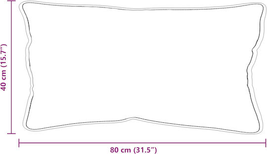 vidaXL Възглавница За Спане Полиестер 40x80x20см 2 Бройки