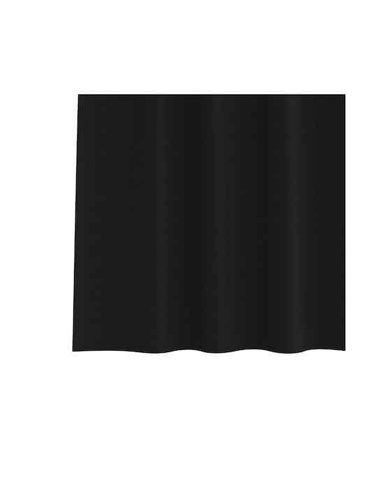 vidaXL Set Window Curtains with Tab Top Black 140x245cm