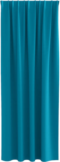 vidaXL Set Vorhänge mit Bleistiftfalten Türkis 140x245cm