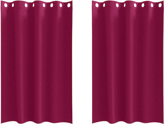 vidaXL Set Perdele cu Capse Fereastra 140x175 cm vidaXL Set Perdele cu Capse Fereastra 140x175 cm