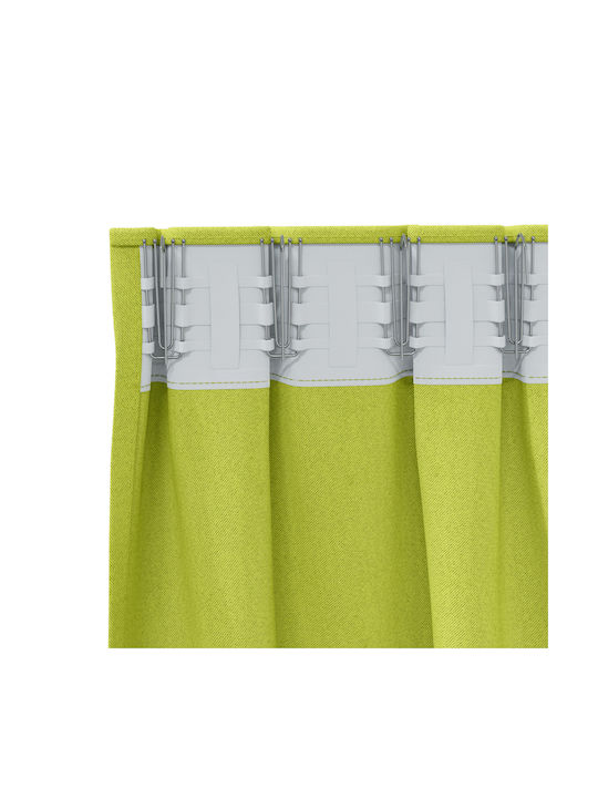 vidaXL vidaXL Set Vorhänge Fenster mit Bleistiftfalten Grüne 140x140cm