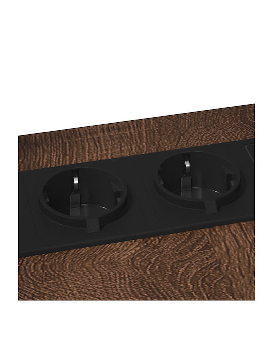 Nachttisch Brown Oak 41.5x26x60.5cm