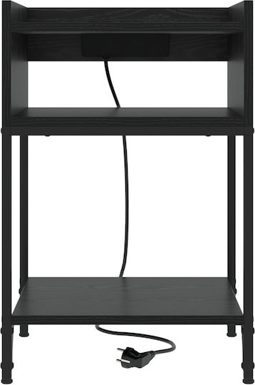 Комод Дървен с Метални Крака Black oak 40x40x61см