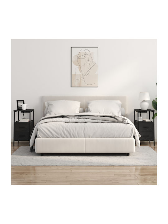 Nachttisch Black oak 30x48x61cm