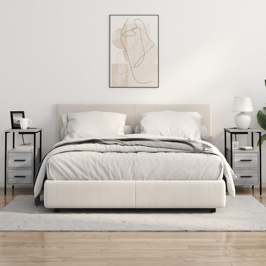 Комоди Дървени Grey Sonoma 2бр 30x48x61см