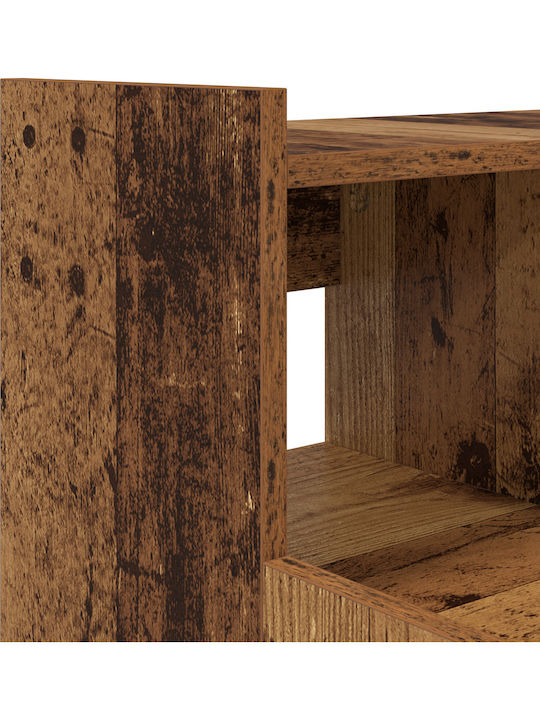 Electric Desk Lumarko Wooden Old Wood with Metal Legs Adjustable Height with LED and USB Ports 97x45x90cm