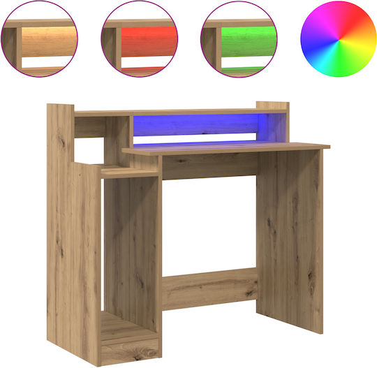 Ηλεκτρικό Γραφείο Artisan με Ρυθμιζόμενο Ύψος, LED & USB θύρες 97x45x90εκ.