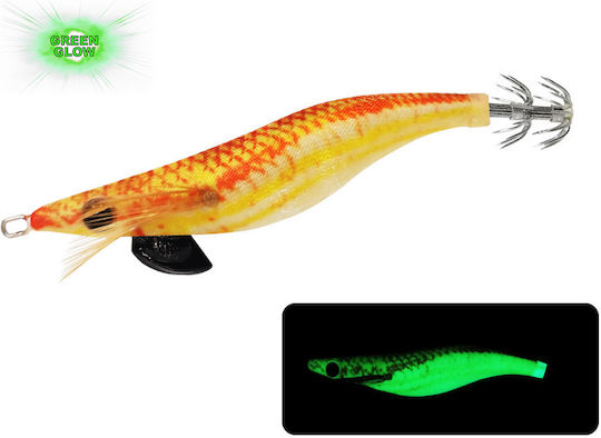 Oceanic Egido Real Jerk 3.5s Squid Jigs Fluorescent Red Mullet