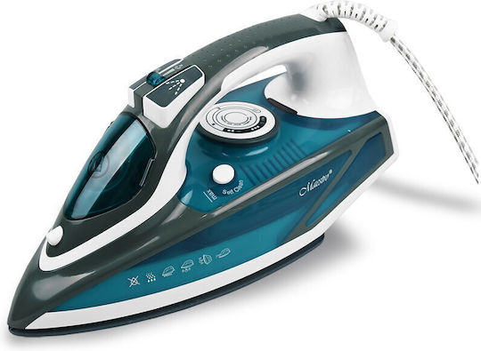 Maestro Fier de Călcat cu Aburi 2200W cu Talpă Ceramică