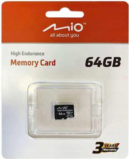 Mio microSDXC 64GB Class 10 100MB/s with Adapter