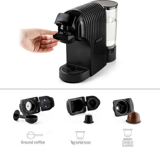 Muhler Pod Coffee Machine Nespresso Pressure 20bar Black