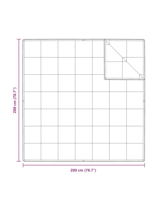vidaXL Bettdecke Doppelbett Daunen 200x200cm White