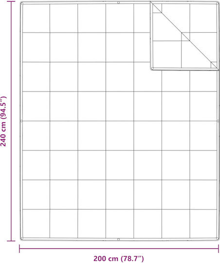 vidaXL Πάπλωμα Διπλό Πουπουλένιο 200x240εκ. Λευκό