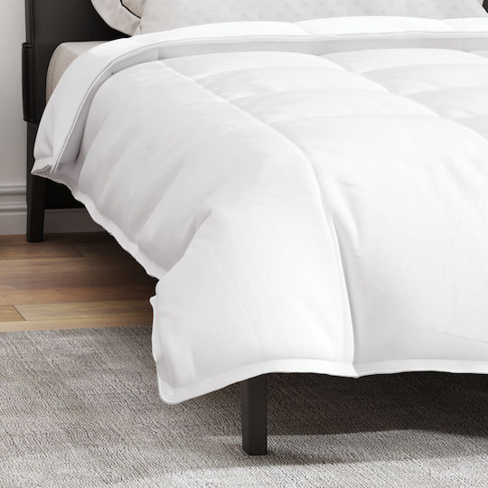 vidaXL Duvet Single Down 155x200cm White