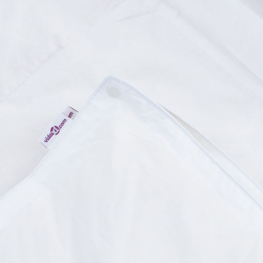 vidaXL Duvet Single Down 135x200cm White