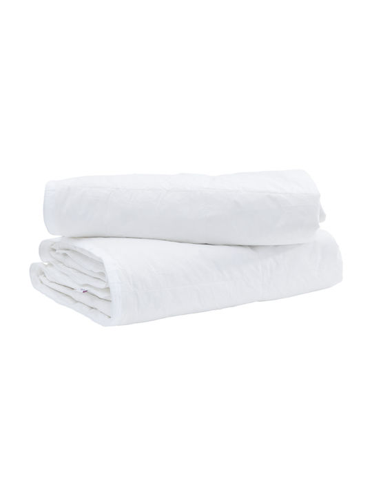 vidaXL Duvet Single Down 135x200cm White