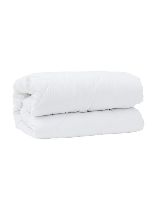 vidaXL Bettdecke Großes Doppelbett mit Microfiber-Füllung 220x240cm White