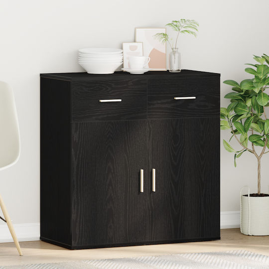 Bufet cu Sertare Black Oak 79x38x80cm