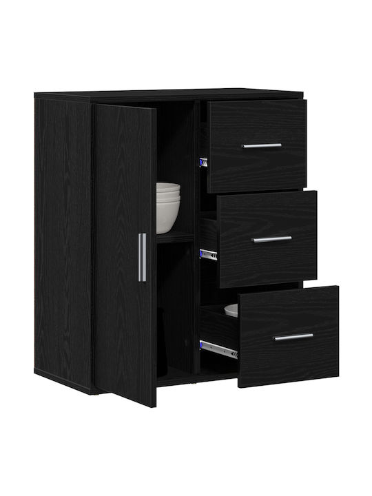 Bufet cu Sertare Black Oak 60x31x70cm