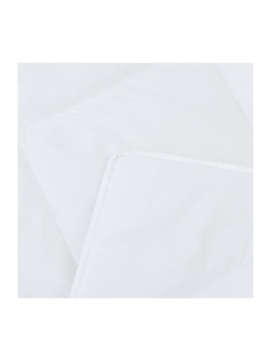vidaXL King Size Decke 260x220cm Weiß
