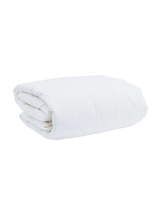 vidaXL Κουβέρτα King Size 260x220εκ. Λευκό