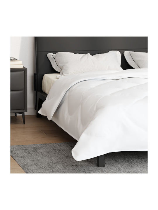 vidaXL Κουβέρτα Διπλή 200x220εκ. Λευκό