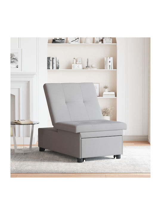Schlafsessel Light Grey 191x67x82cm