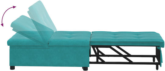 Relaxsessel Samt Turquoise 191x67x82cm