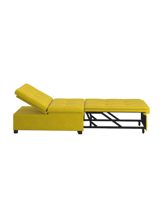 Armchair Bed Yellow 67x82x191cm