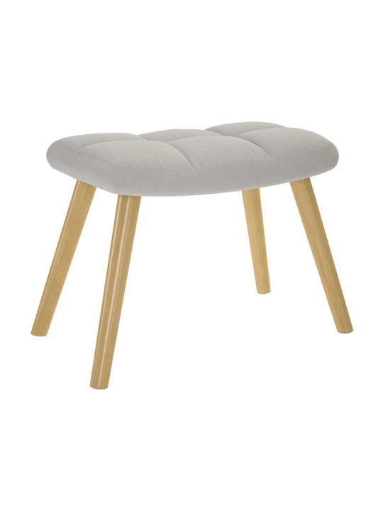 Schaukelstuhl mit Fußhocker Grey 61x78x95cm